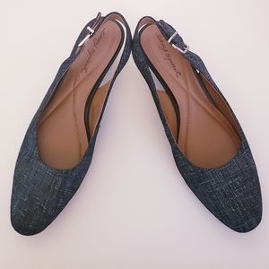 Black Easy Spirit Sarfa Slingback Wedges